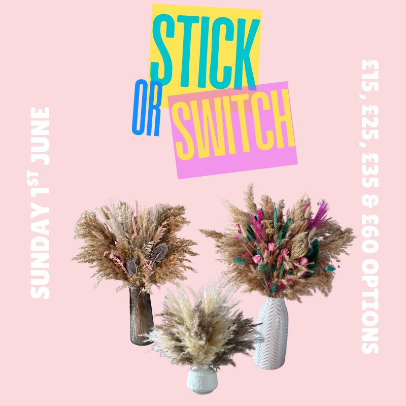 Stick or Switch - All Day Sunday 1st June