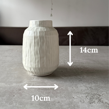 14cm Glazed Ceramic Vase