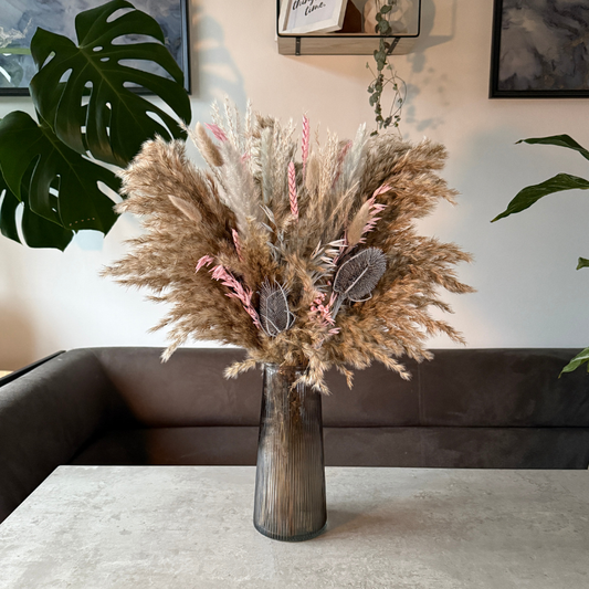 Iniyah Dried Flower Arrangement In Natural, Grey & Pink