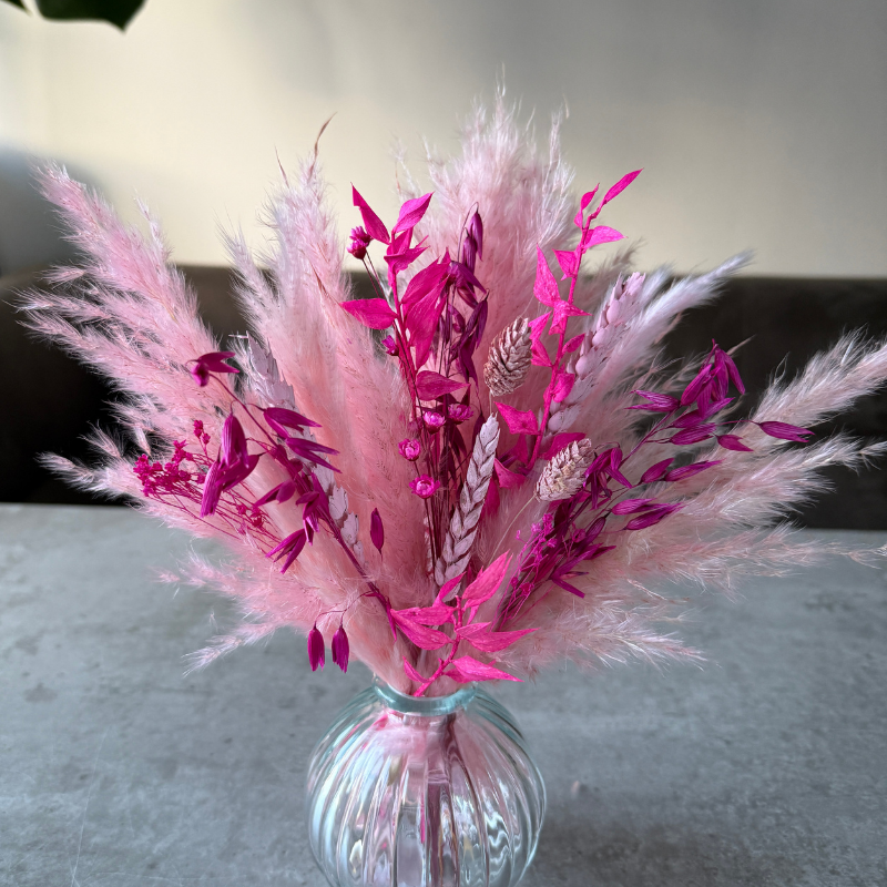 Amara Dried Flower Arrangement In Pink