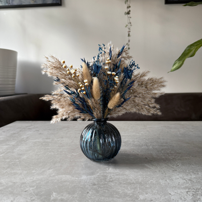 Latisha Dried Flower Arrangement In Natural & Navy