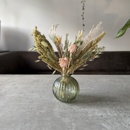 Lyra Dried Flower Arrangement Natural, Green & Nude