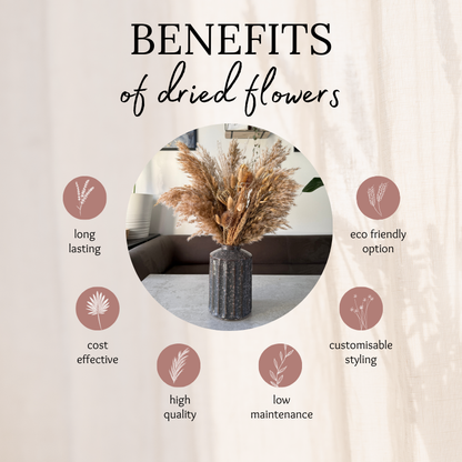 Laura Dried Flower Arrangement In Natural