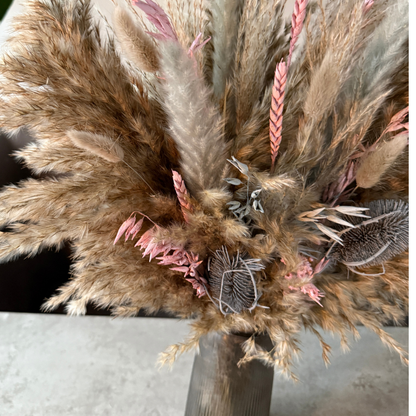 Iniyah Dried Flower Arrangement In Natural, Grey & Pink