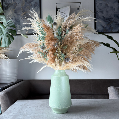 Rhianne Dried Flower Arrangement In Sage, Natural & Cream
