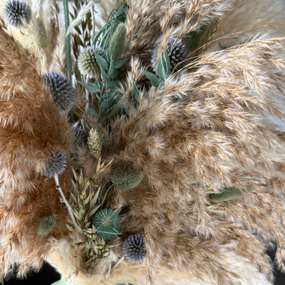 Rhianne Dried Flower Arrangement In Sage, Natural & Cream