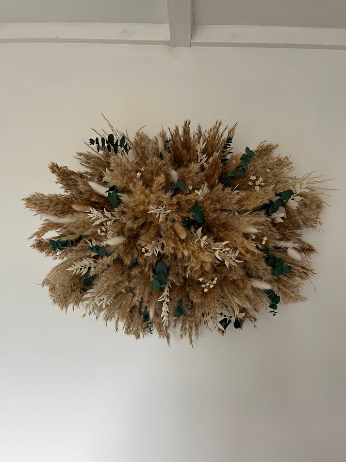 Mrs Hinch Inspired Pampas Grass Wall Decor – Astilbe & Rose