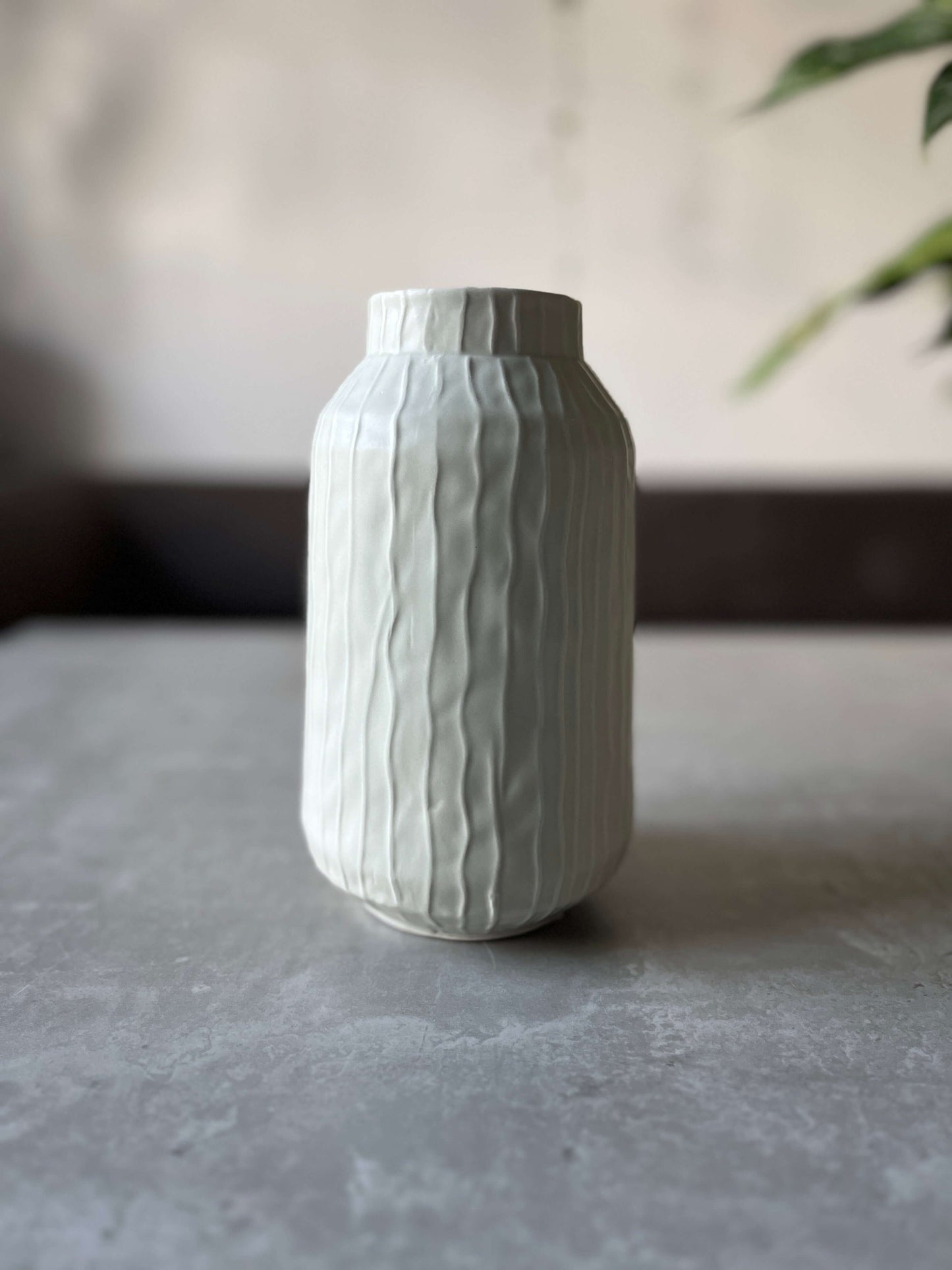 20cm Glazed Ceramic Vase