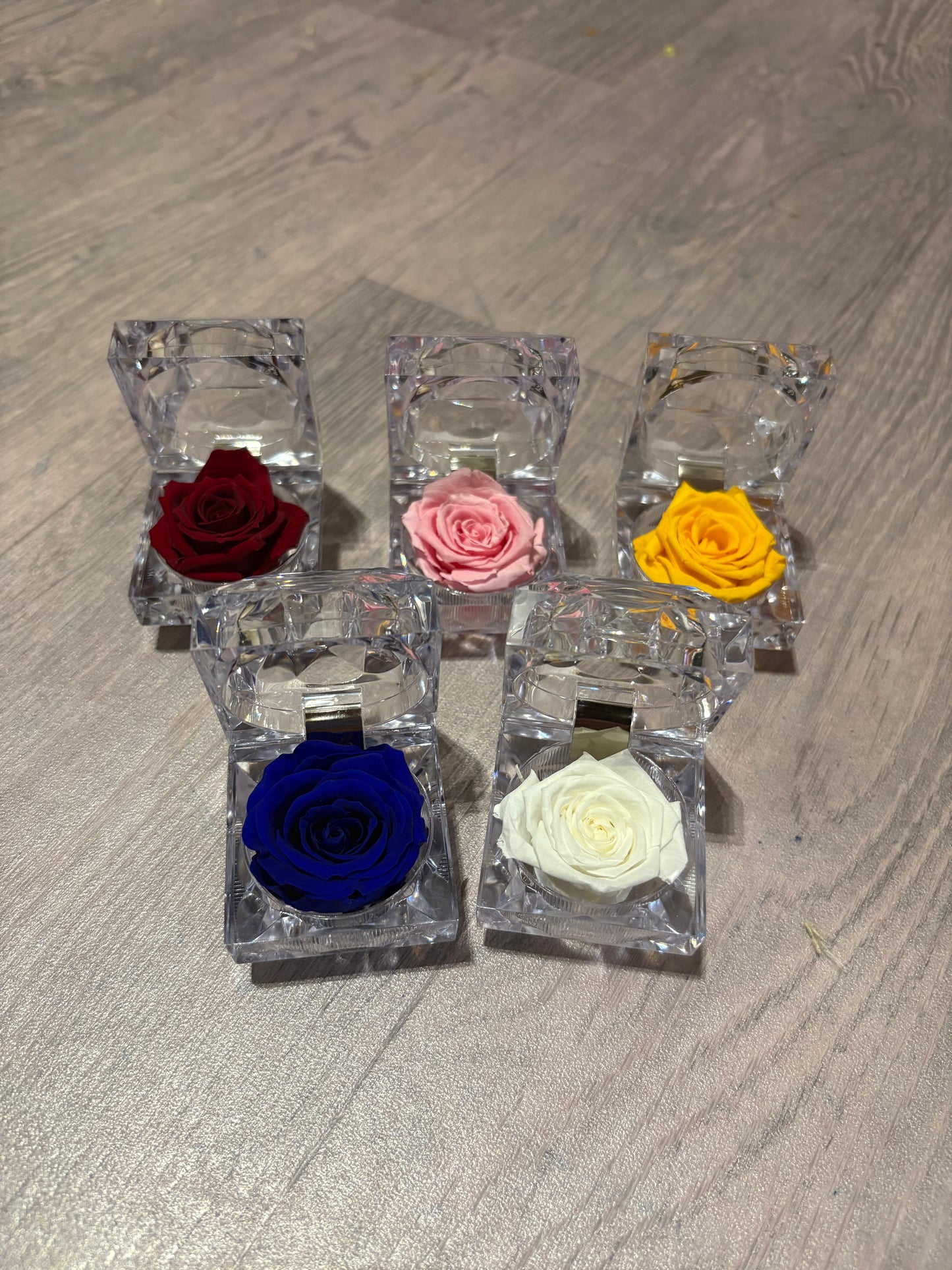 Mini Preserved Rose In Gift Box with scented fragrance