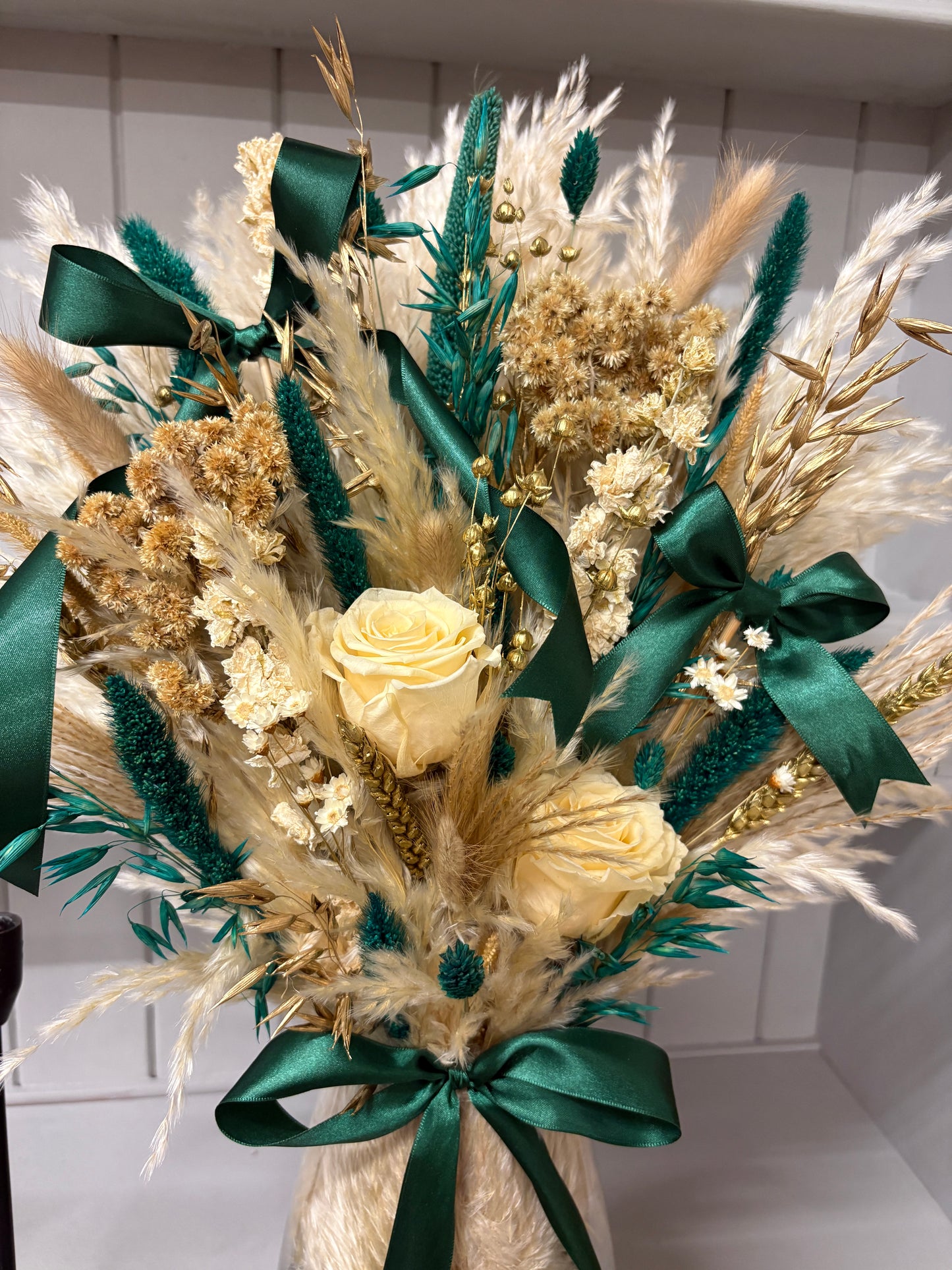 Emerald & Gold Christmas Arrangements