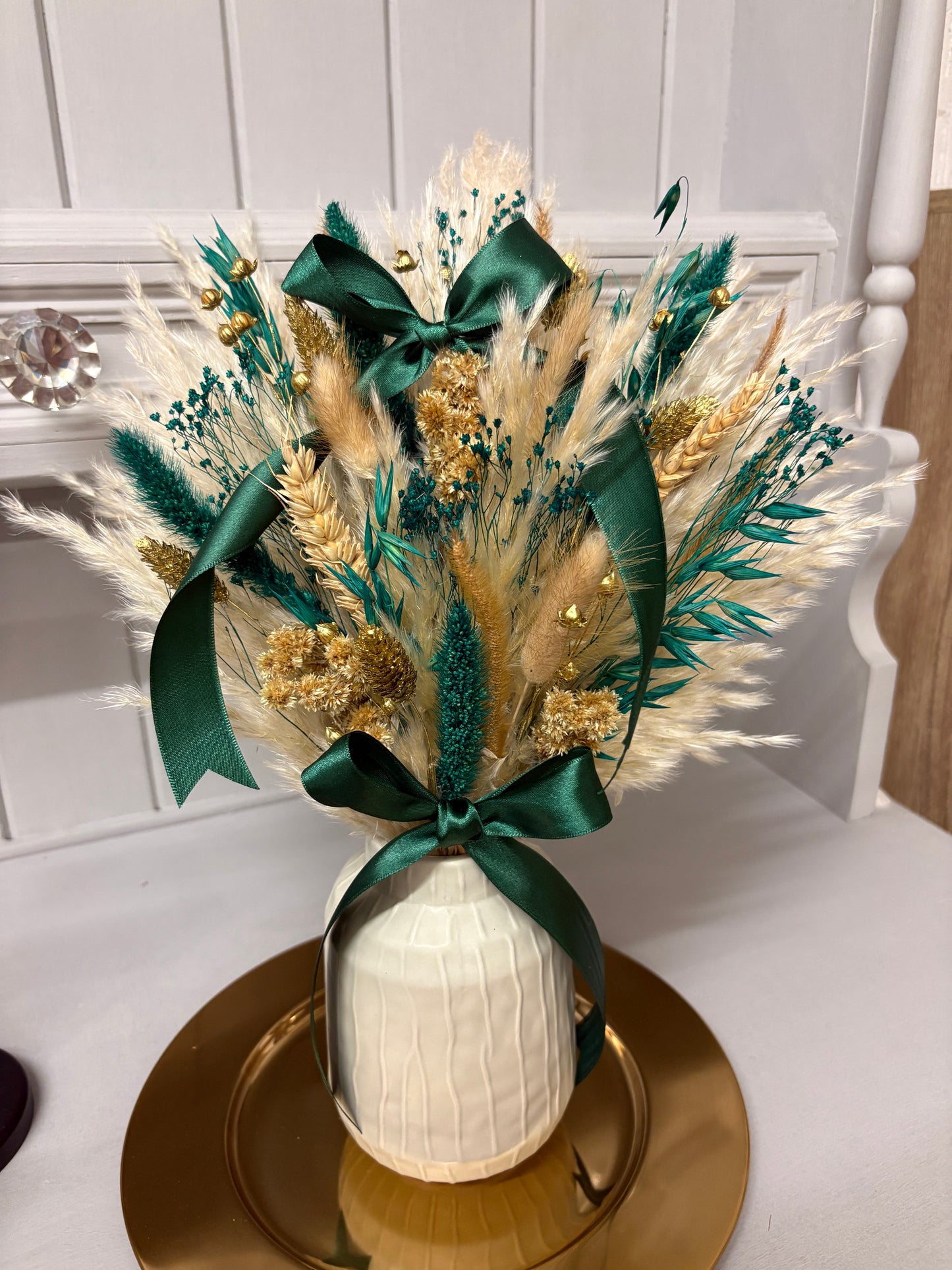 Emerald & Gold Christmas Arrangements