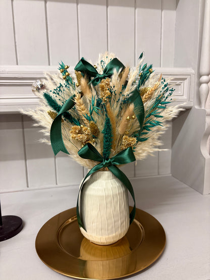 Emerald & Gold Christmas Arrangements