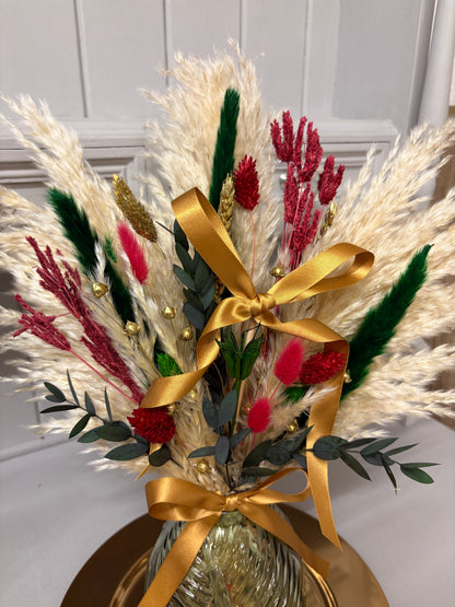 Red, Green & Gold Christmas Arrangements