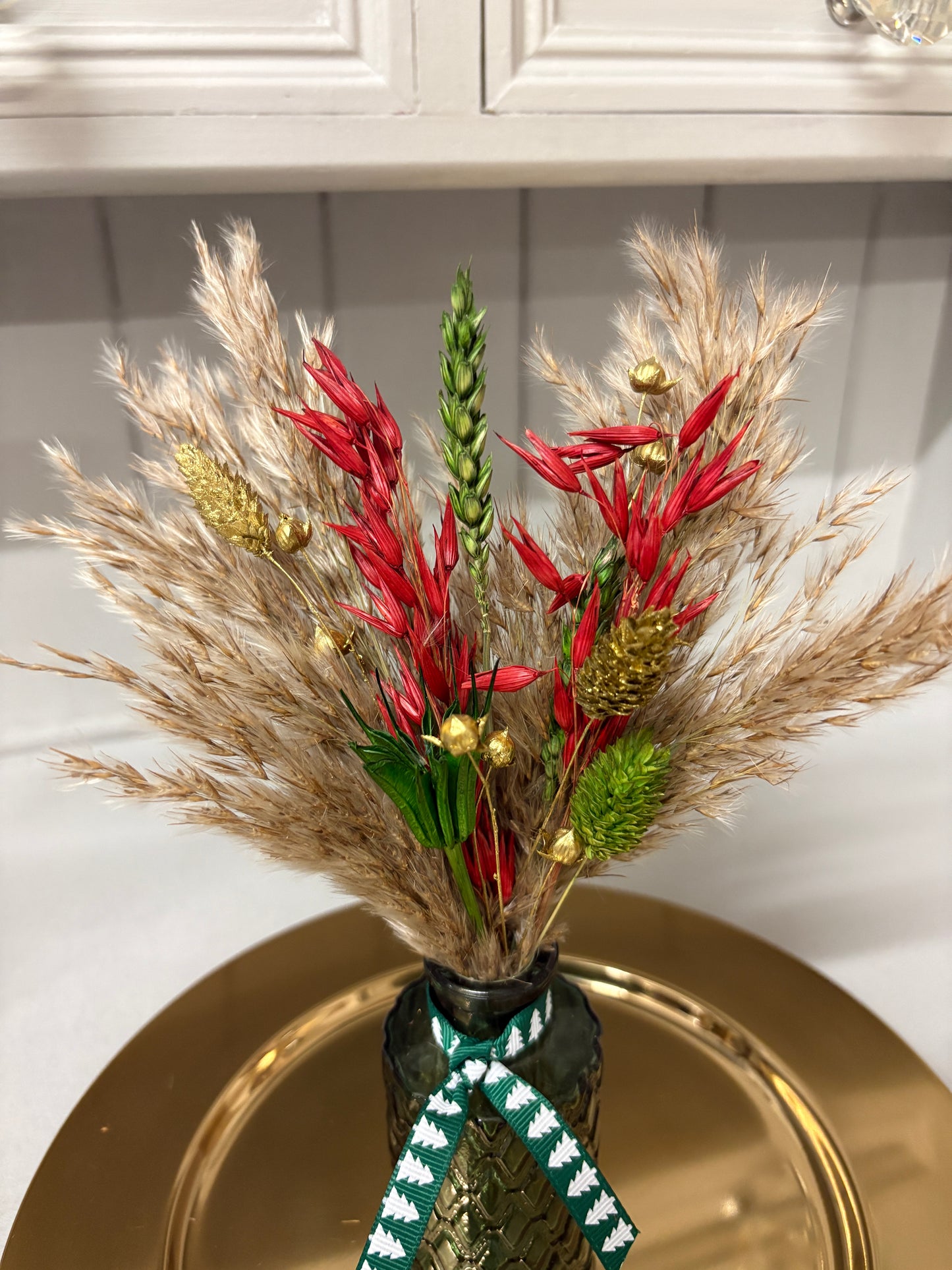 Red, Green & Gold Christmas Arrangements