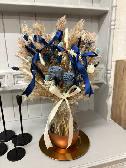 Navy & Bronze Christmas Arrangements