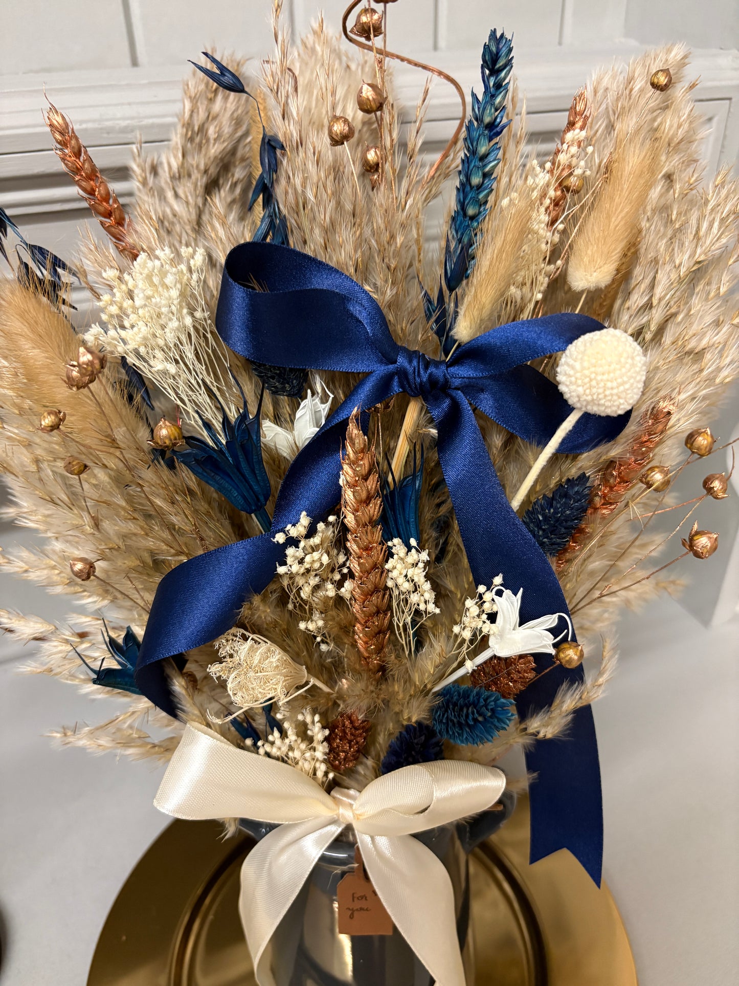 Navy & Bronze Christmas Arrangements