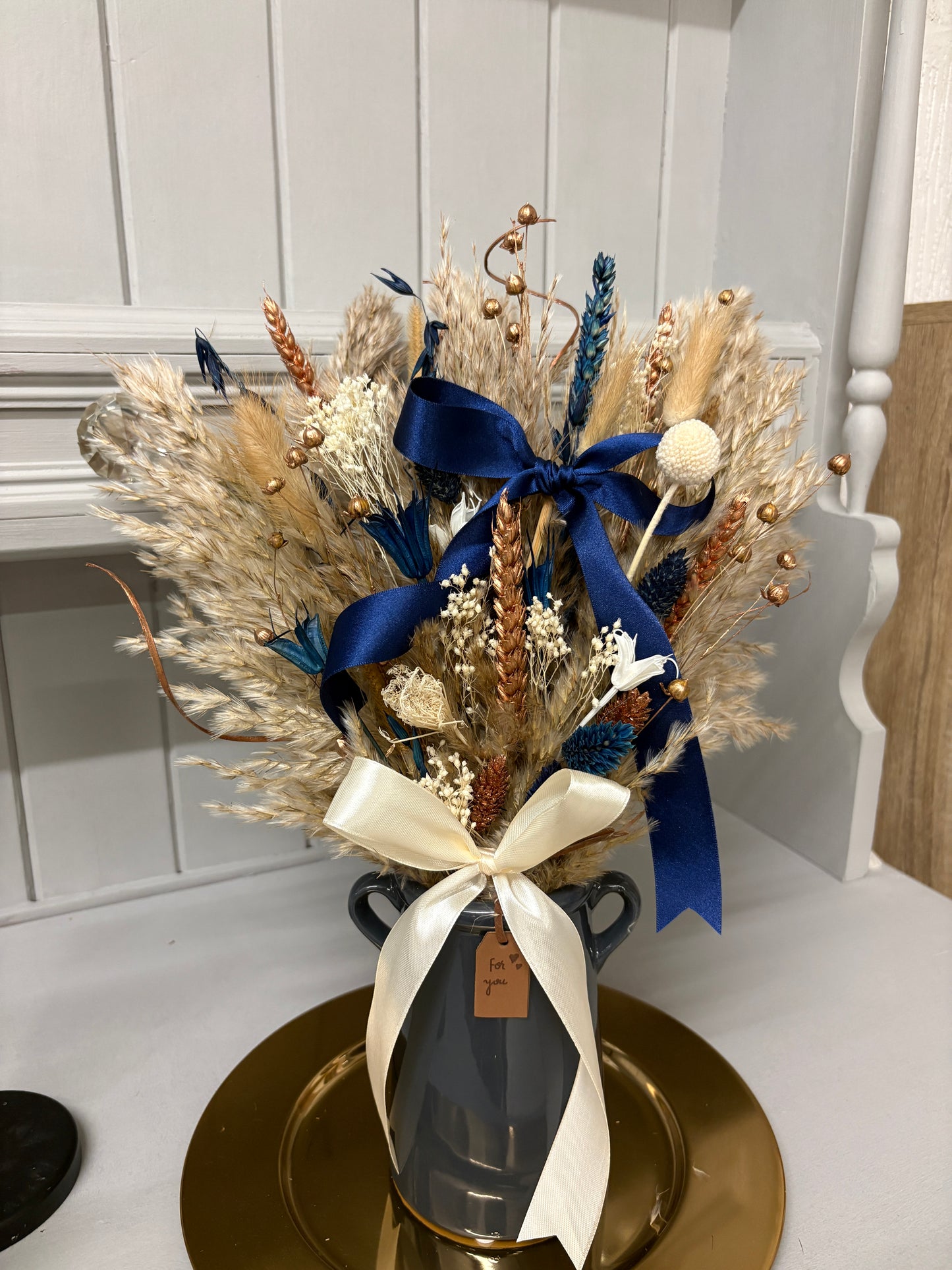 Navy & Bronze Christmas Arrangements