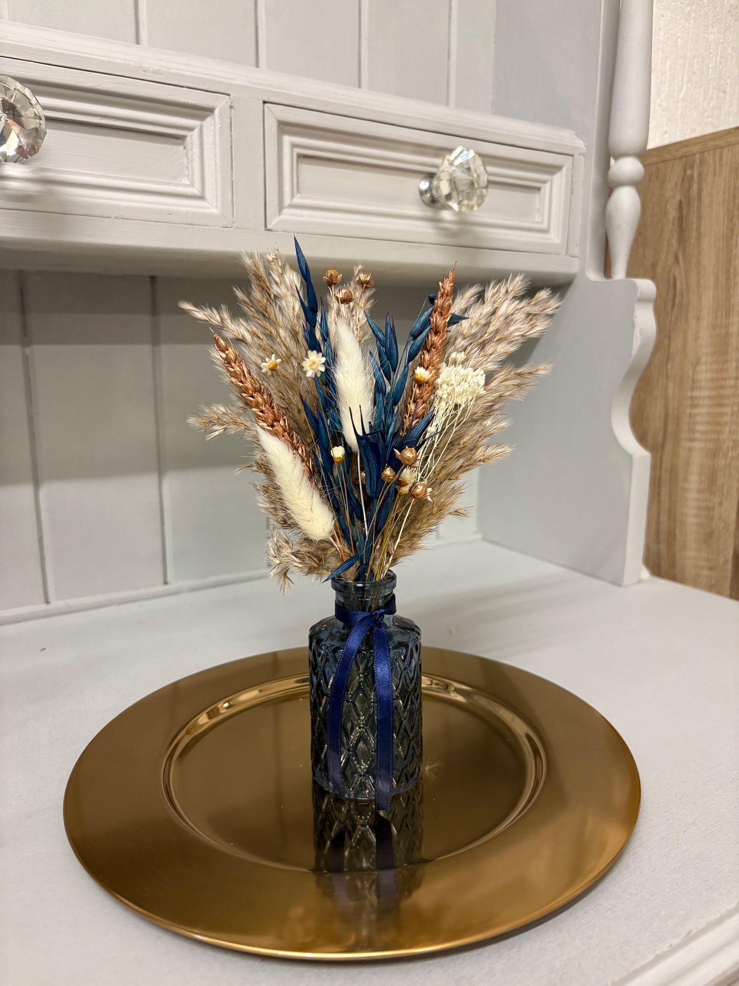 Navy & Bronze Christmas Arrangements