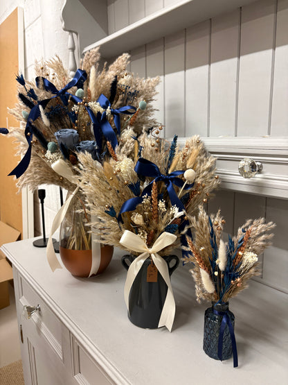 Navy & Bronze Christmas Arrangements