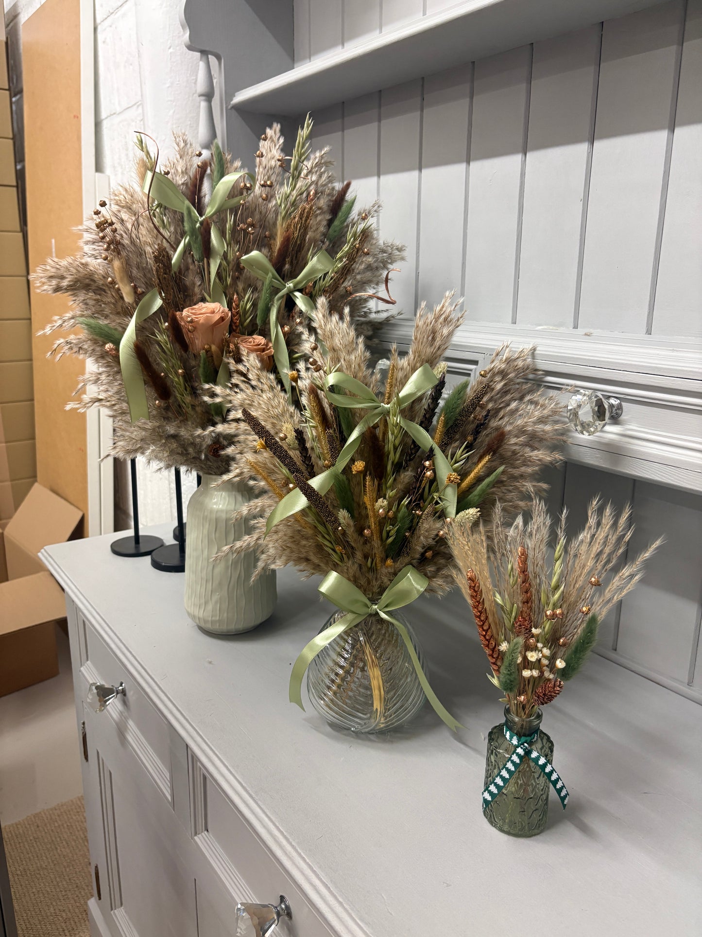 Sage & Bronze Christmas Arrangements