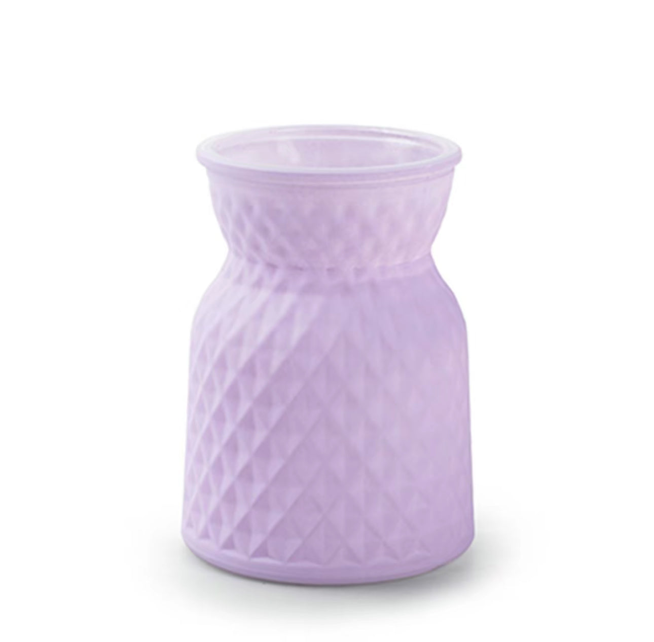 Lilac meadow glass on a white background