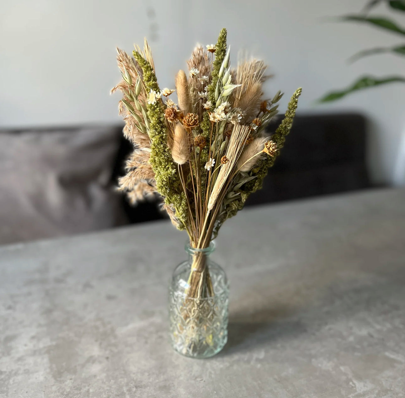 The Country Cottage Collection - dried flowers and vase